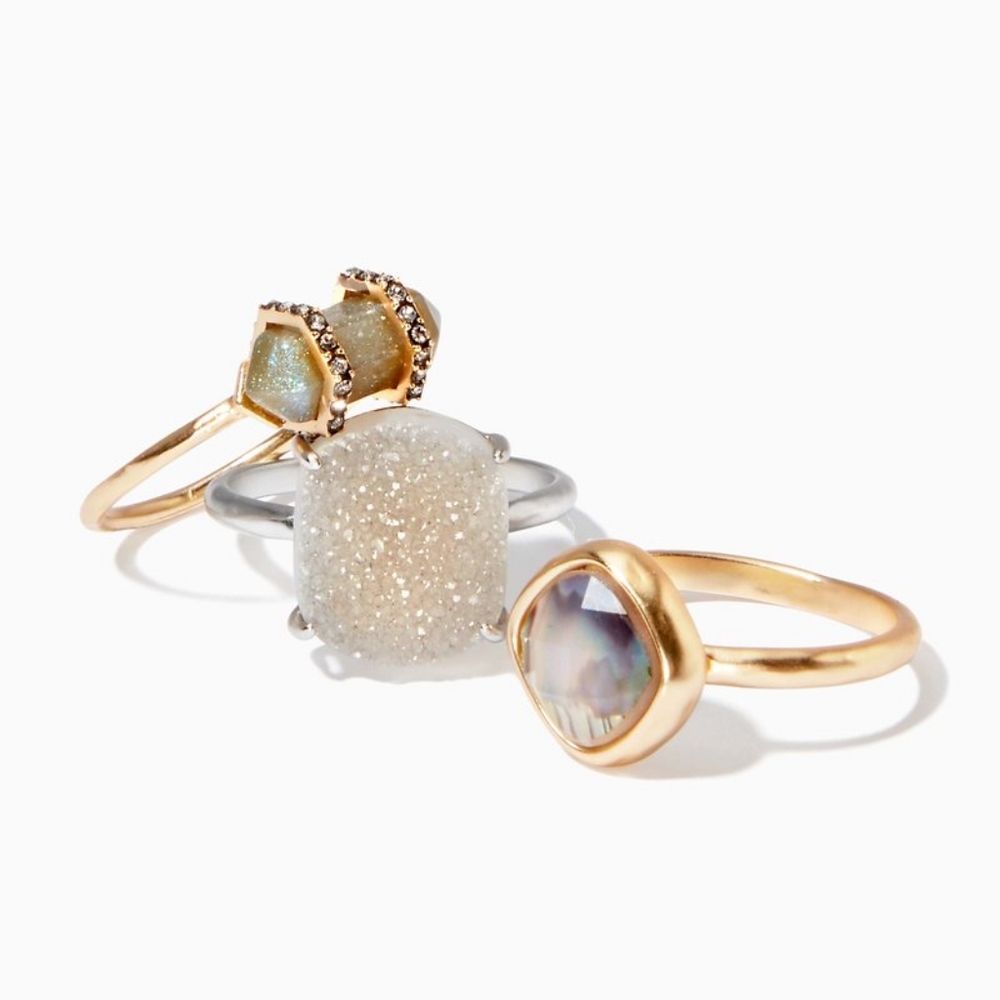 Stella & Dot ring set size 9 Brand New